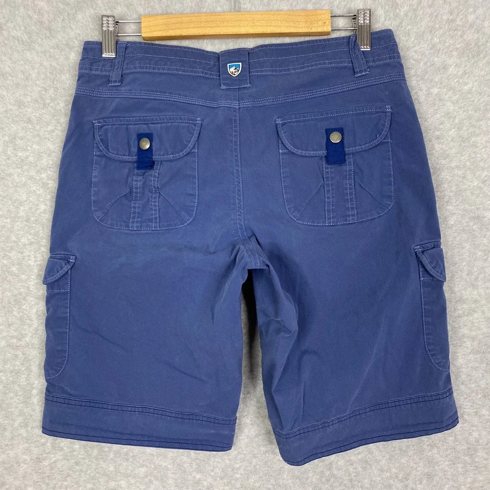 KUHL Shorts Womens 6 Blue Cargo - Picture 3 of 10